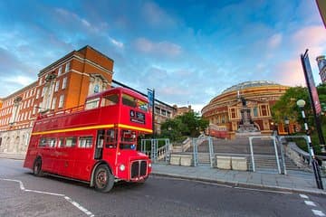 Vintage London Bus Tour Including Thames Cruise with Optional London Eye in destination